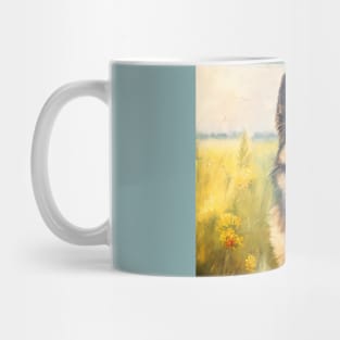 German Shephard dog oil painting Mug